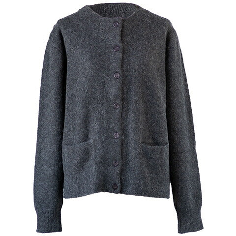 ロイヤルアルパカ100% ボタンカーディガン 全5色 M〜L