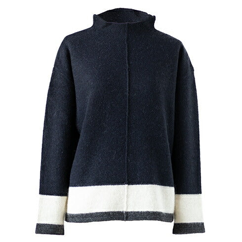 ヤク100% ボーダープルオーバー センターシーム 全6色 M〜L