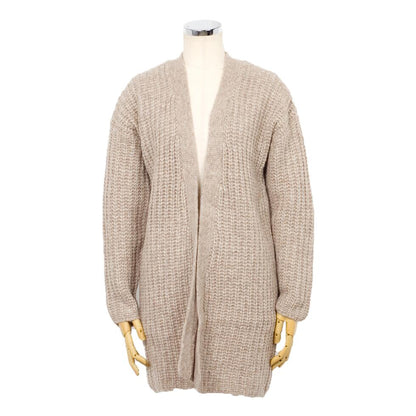 アルパカ混 ケーブルリブ トッパーカーディガン ヒップ丈 全3色 M〜L