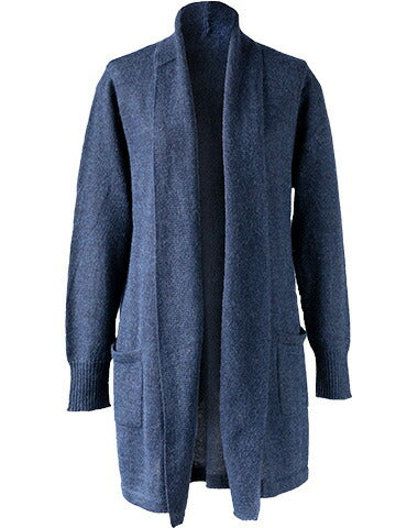 ベビーアルパカ100% シンプル トッパーカーディガン ポケット付 全4色 M〜L