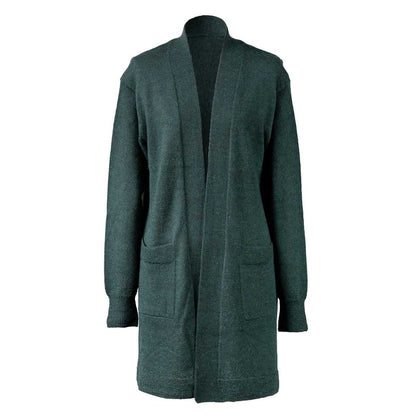 ベビーアルパカ100% トッパーカーディガン ロング丈 全5色 M〜L