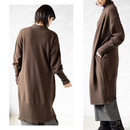 ヤク100% ロングトッパーカーディガン コーディガン 全3色 M〜L