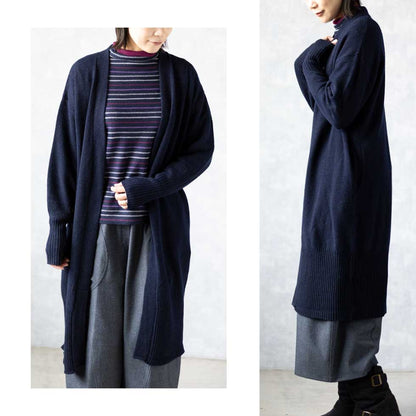 ヤク100% ロングトッパーカーディガン コーディガン 全3色 M〜L