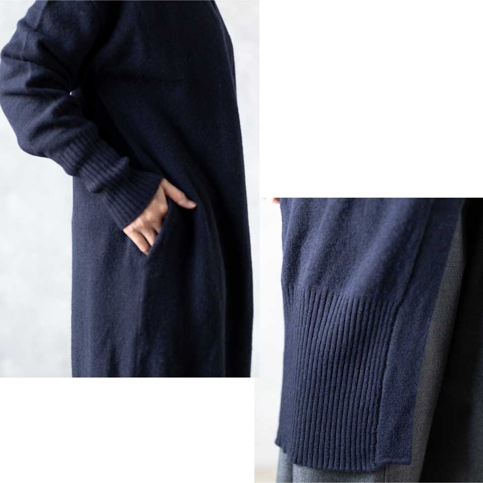 ヤク100% ロングトッパーカーディガン コーディガン 全3色 M〜L