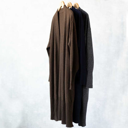 ヤク100% ロングトッパーカーディガン コーディガン 全3色 M〜L