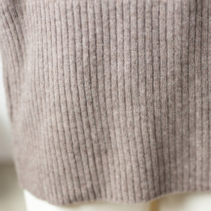 ヤク100% ロングトッパーカーディガン 着丈100cm 全3色 M〜L