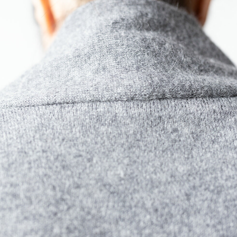 アルパカ100% ロングトッパーカーディガン 全4色 M〜L