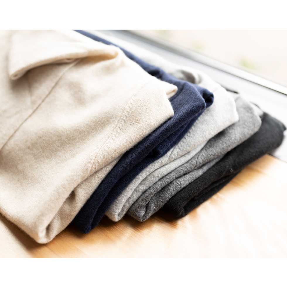 カシミヤ100% トッパーカーディガン 軽くあたたか 全5色 M〜L