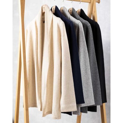 カシミヤ100% トッパーカーディガン 軽くあたたか 全5色 M〜L