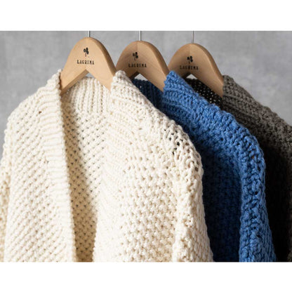アルパカ混 ペルー産ハンドニット ショート丈カーディガン 全3色 M〜L