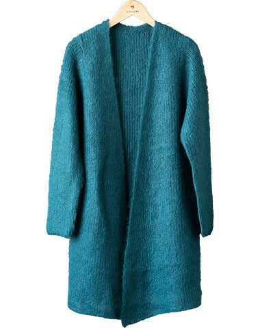 キッドモヘヤ シルク混 トッパーカーディガン 軽やか 全3色 M〜L