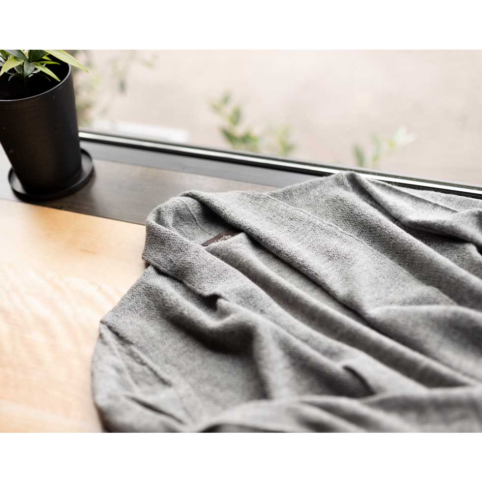 ベビーリャマ100% トッパーカーディガン ロング丈 全5色 M〜L