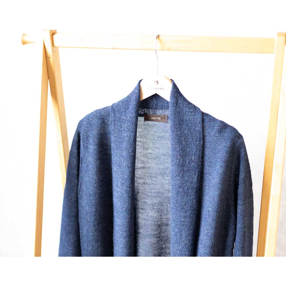 ベビーリャマ100% トッパーカーディガン ロング丈 全5色 M〜L