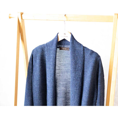 ベビーリャマ100% トッパーカーディガン ロング丈 全5色 M〜L