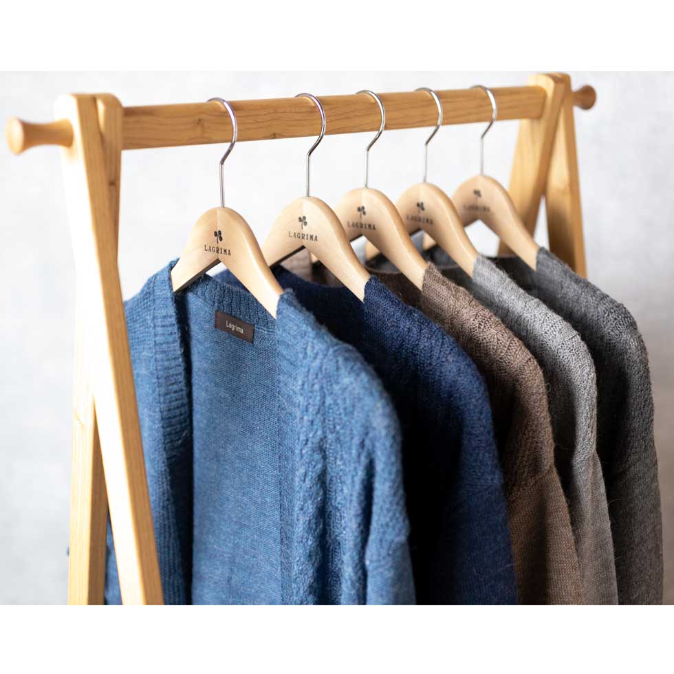 ベビーリャマ100% ケーブルトッパーカーディガン 全5色 M〜L
