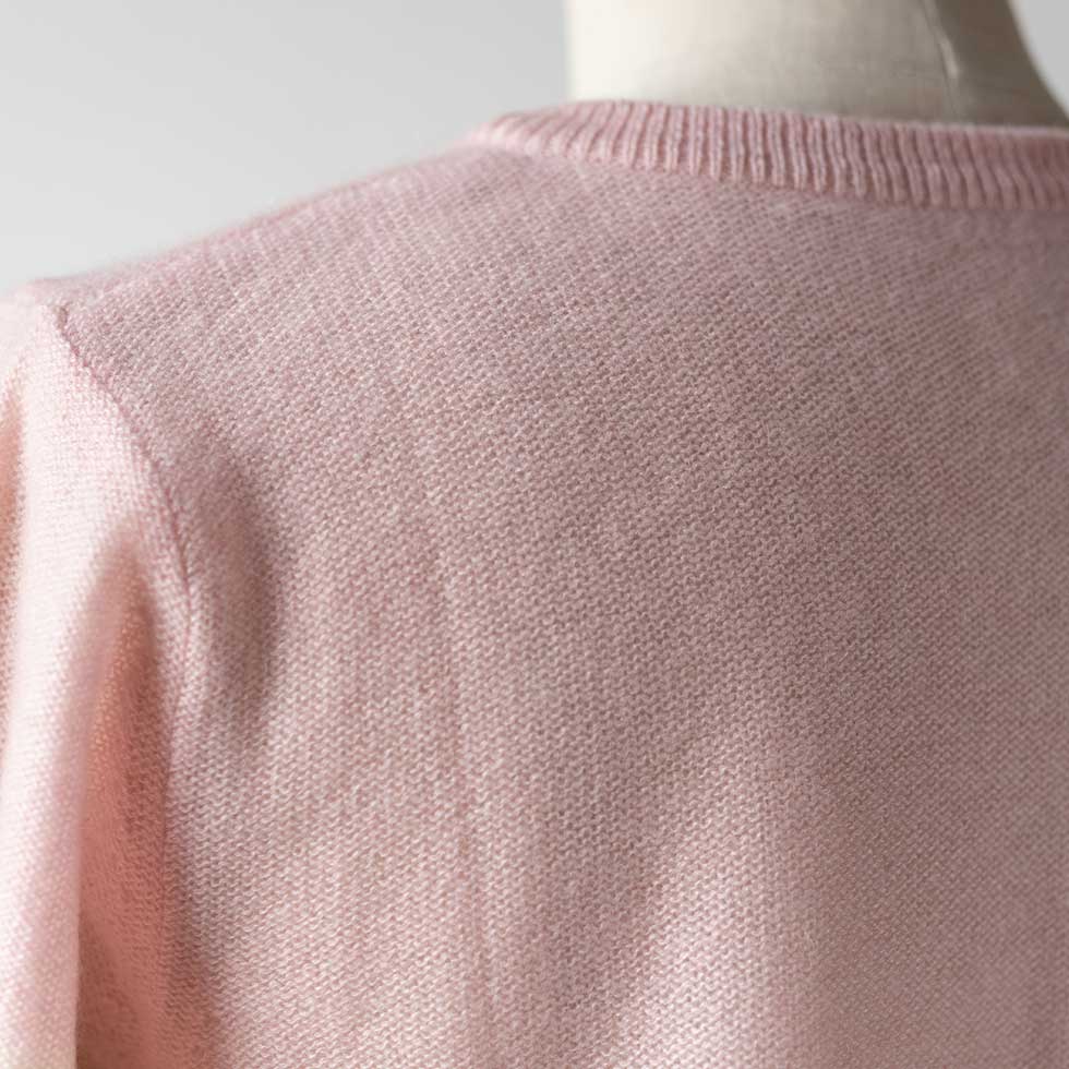 カシミヤ100% グラデーション ナローボーダーカーディガン 全5色 M〜L
