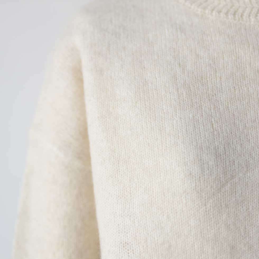 ヤク100% ハイネックプルオーバー センターシーム 全3色 M〜L