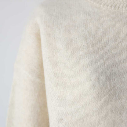 ヤク100% ハイネックプルオーバー センターシーム 全3色 M〜L