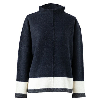 ヤク100% ボーダープルオーバー センターシーム 全6色 M〜L