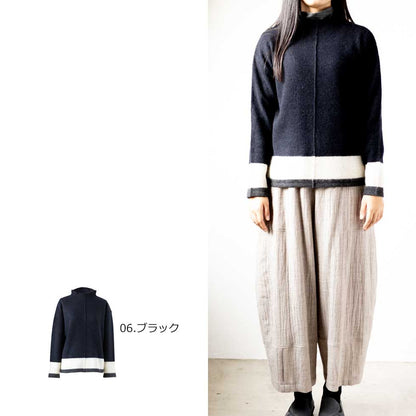ヤク100% ボーダープルオーバー センターシーム 全6色 M〜L