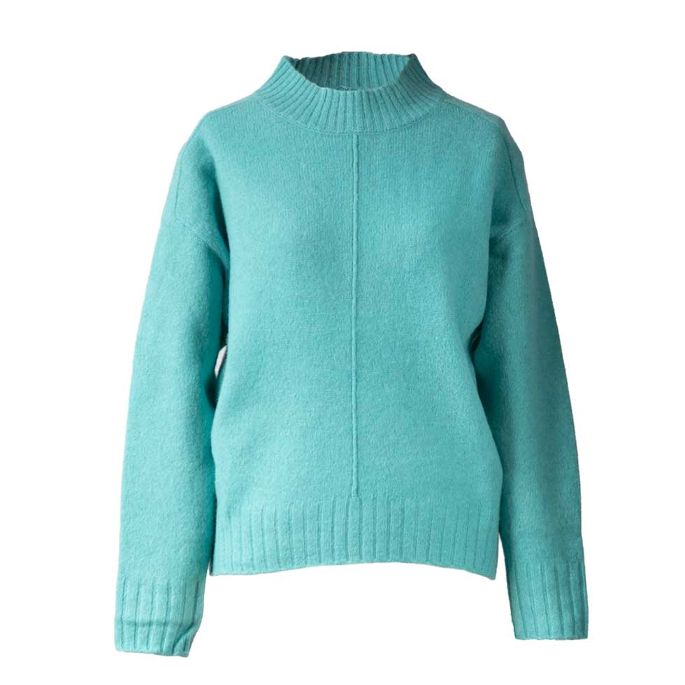 ヤク100% ラグランハイネックプルオーバー 全5色 M〜L