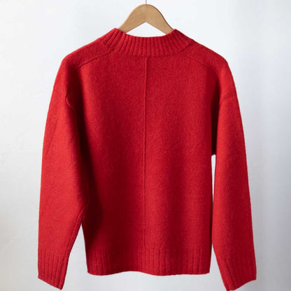ヤク100% ラグランハイネックプルオーバー 全5色 M〜L