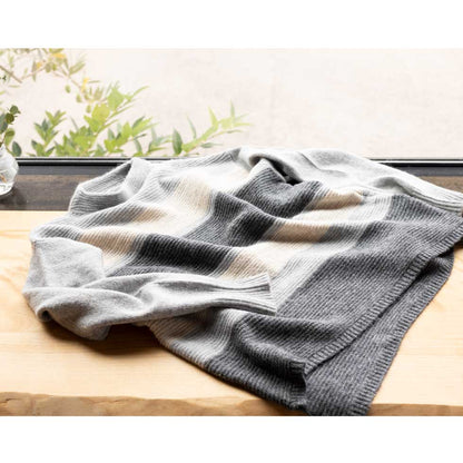 ヤク混 ボーダー プルオーバー あたたか 全5色 M〜L