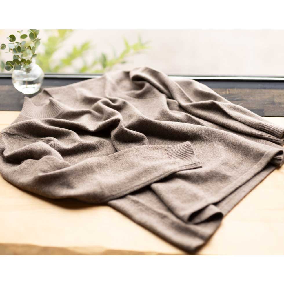 カシミヤ100% ボトルネック シンプルプルオーバー 全8色 M〜L