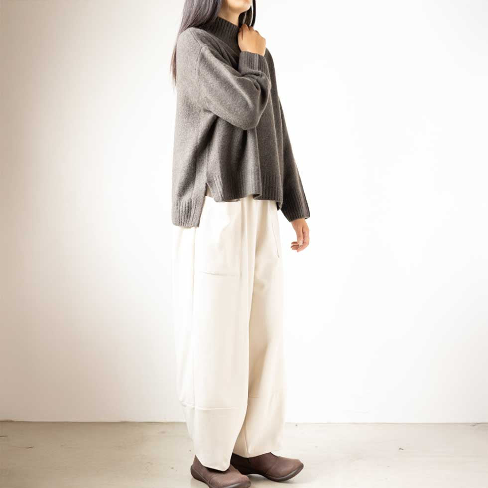 ヤク100% ハイネックプルオーバー 全6色 M〜L