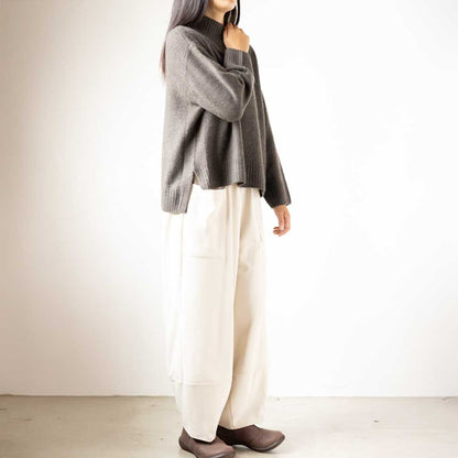 ヤク100% ハイネックプルオーバー 全6色 M〜L