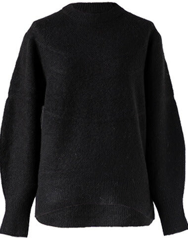 ヤク100% ラグランバルーンスリーブ プルオーバー 全5色 M〜L