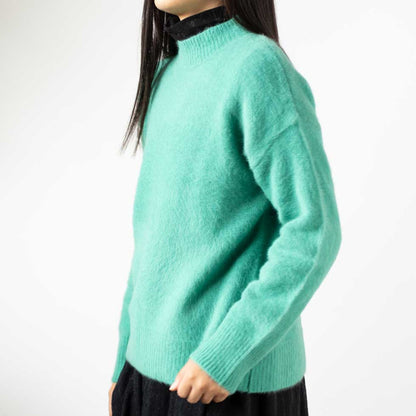 ブルーフォックス100% モックネックプルオーバー 全5色 M〜L