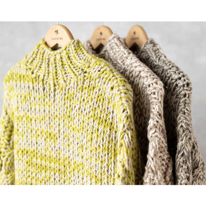 アルパカ混 ペルー産ハンドニット ハイネックプルオーバー 全3色 M〜L