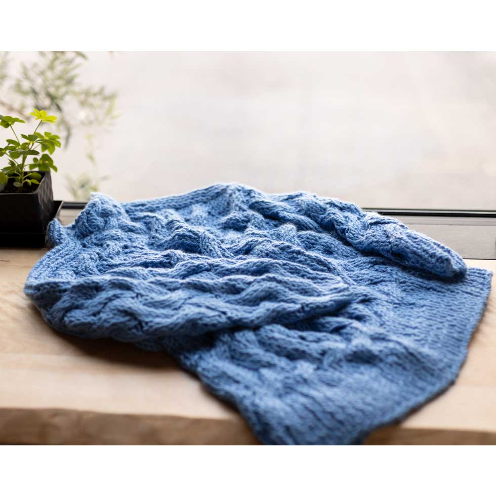 アルパカ混 ペルー産ハンドニット ロング丈プルオーバー 全3色 M〜L