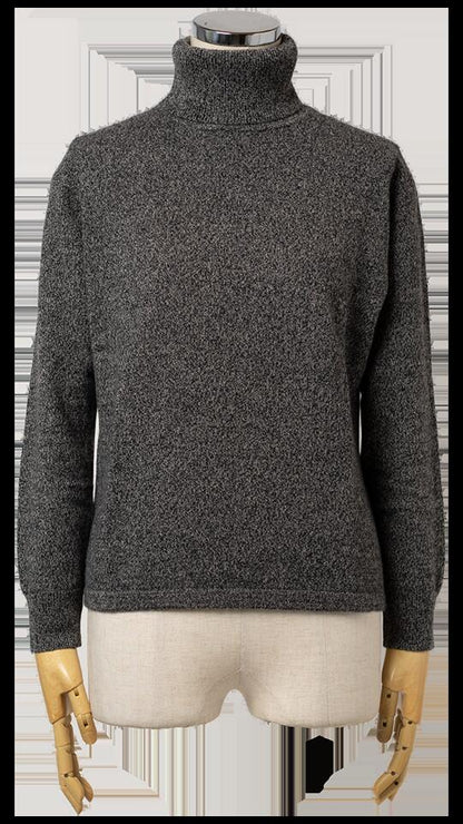 カシミヤ100% タートルネックプルオーバー 全5色 M〜L