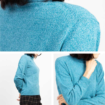カシミヤ100% タートルネックプルオーバー 全5色 M〜L