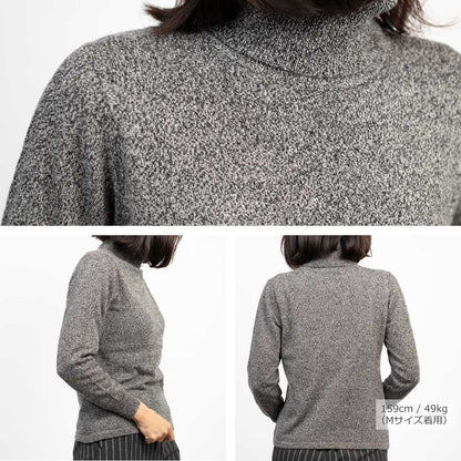 カシミヤ100% タートルネックプルオーバー 全5色 M〜L