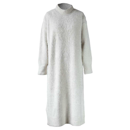 ブルーフォックス100% ハイネックニットワンピース 全4色 M〜L