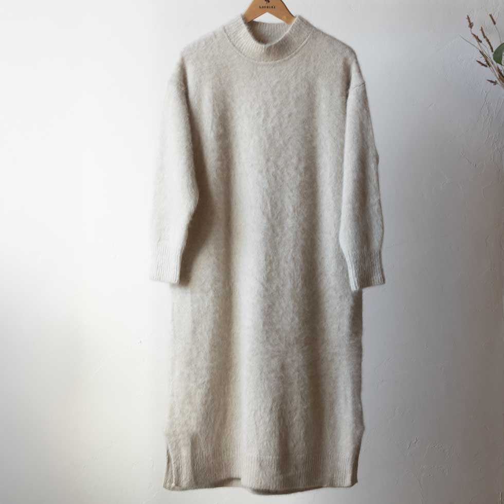 ブルーフォックス100% ハイネックニットワンピース 全4色 M〜L