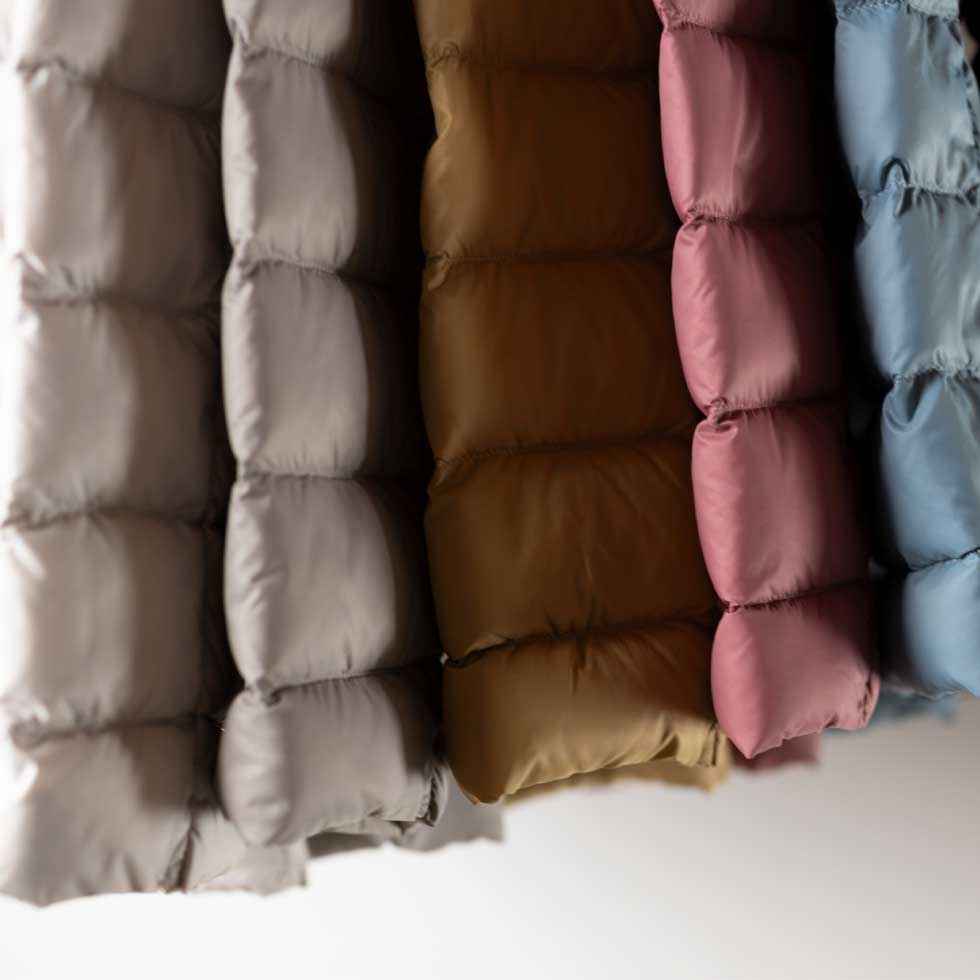 ダイヤキルト ダウンショートコート スナップボタン 全6色 M〜L