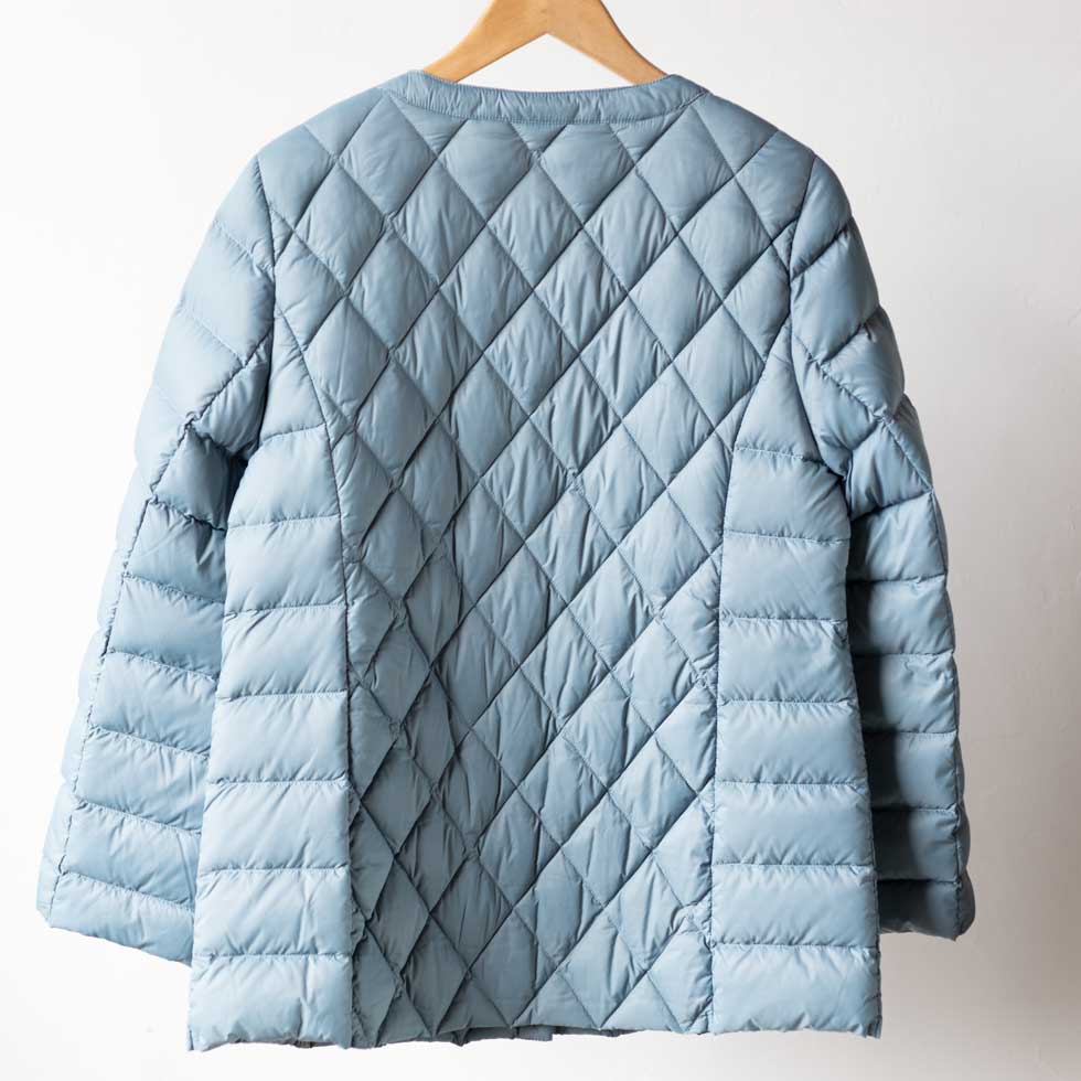 ダイヤキルト ダウンショートコート スナップボタン 全6色 M〜L